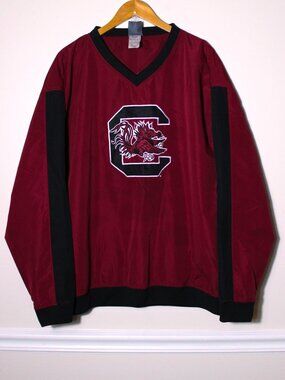 VTG 00s Knights Apparel USC South Carolina Gamecocks Pullover Windbreaker Jacket